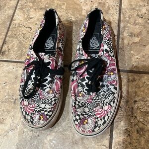 Disney x Vans Pink & Black Cheshire Cat Women's Low-Top Sneakers